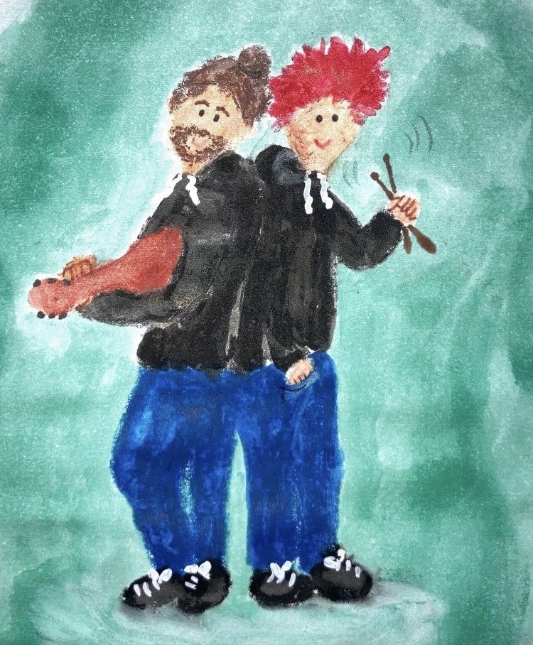 Musiker illustration Anke Noppenberger